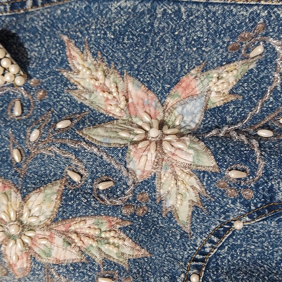 🟢 Jane Ashley Vintage Acid wash short sleeve shirt large (Inv075) - Picture 2 of 4